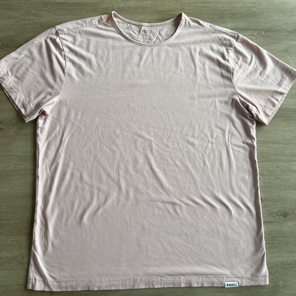 Men's NoBull Just the Horns Light Pink Performance Workout Active T Shirt Sz XL - Picture 1 of 6